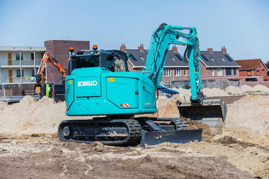 Kobelco SK85MSR-7 graafmachine SK85 rupsgraafmachine Stage V rupskraan Stage 5 kraan